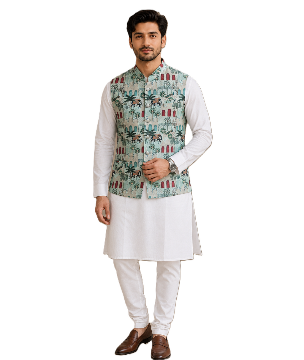 NEHRU JACKET KURTA SET